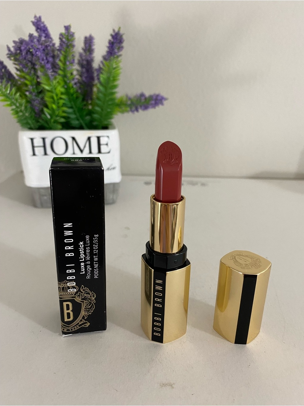 606 Cranberry ~ Bobbi Brown Luxe Lipstick, Full Size, 0.12 OZ / 3.5 g, NEW